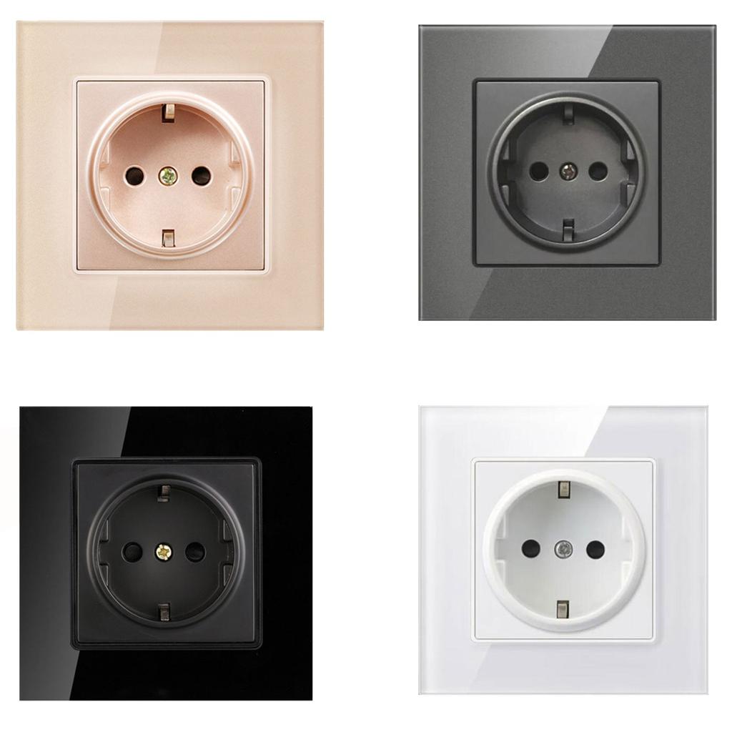 Европейский стандарт настенная розетка панель с круглым отверстием панель розетка