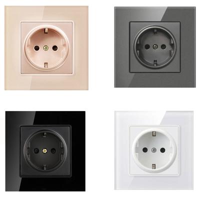 Европейский стандарт настенная розетка панель с круглым отверстием панель розетка