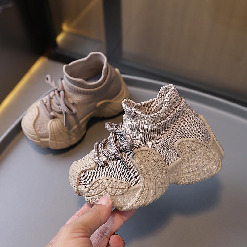 Весенне-осенний стиль Дышащая сетка Удобная мягкая подошва Спортивная обувь для мальчиков и девочек