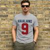 Unisex TShirts Haaland 9 Casual Cotton Tees Short Sleeve T Shirt Round Neck Clothing Plus Size