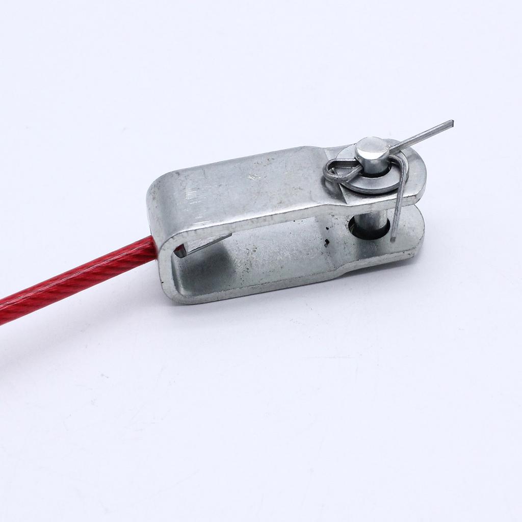 Сверхпрочный, прочный, из нержавеющей стали, трос для демонтажа прицепа с вилкообразной головкой, U-образный зажим, длина 100 см, аксессуар