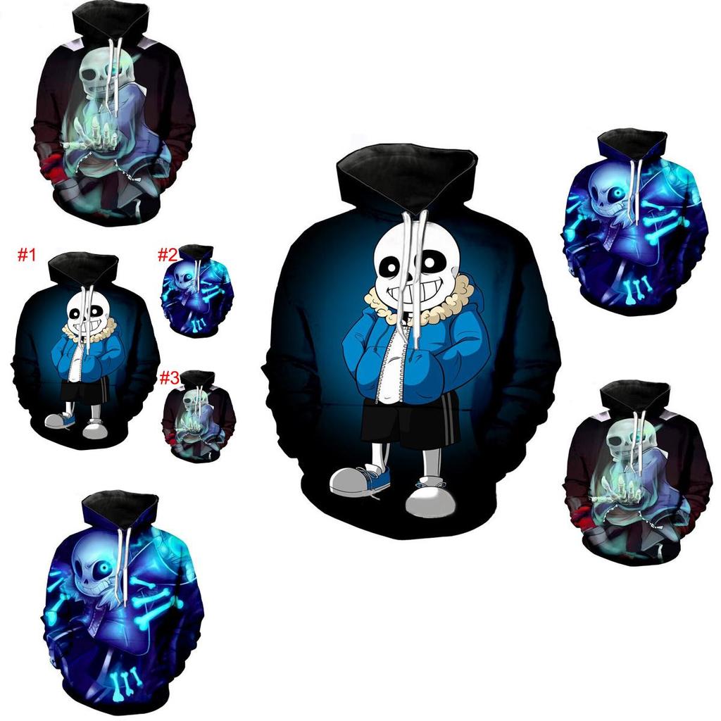 Мультяшная толстовка с капюшоном Undertale Фриск 3D-печать Свитшот Пуловер Куртка Свитшот