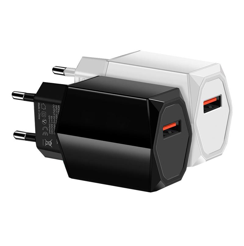 ЕС быстрая зарядка мобильного телефона зарядное устройство головка Usb2.4a 5V/9V/12V интеллектуальное дорожное зарядное устройство головка