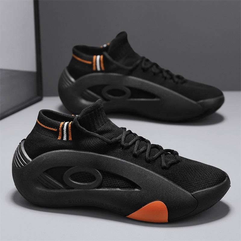 Модные мужские повседневные кроссовки 2025 Лето Удобные Дышащие Противоскользящие Кроссовки для бега Модные Платформенные Дизайнерские Вязаные Кроссовки Спортивные