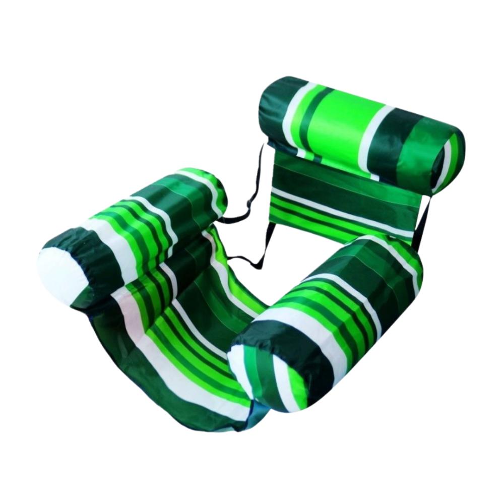 Fabric Cover Inflatable Pool Float Leaves Pattern Swim Floating Raft Water Hammock  Party Toy