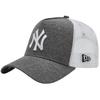 Jersey Ess 9FORTY New York Yankees Trucker Cap, Mens Grey Cap