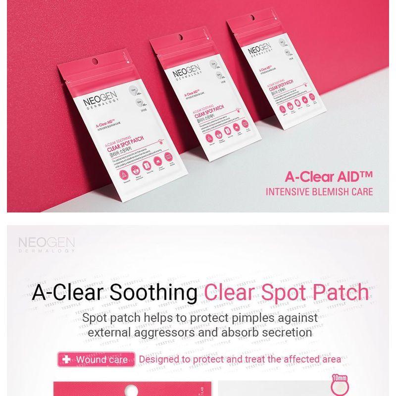 NEOGEN Dermalogy A-Clear Успокаивающий прозрачный пластырь от прыщей