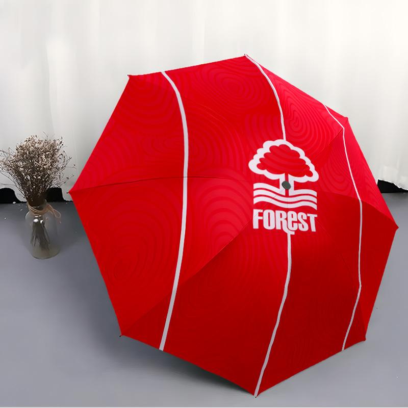 1pc Forest F.C Umbrella, Sun Protection, And UV Shielding. It Has Eight Sturdy Ribs for Outdoor Use And Perfect As a Holiday Gift