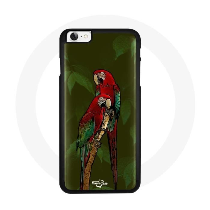 Coque iphone 6 Pionus Perroquet Rouge