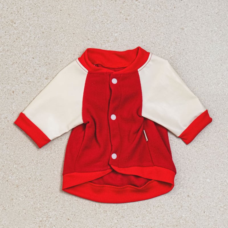 [Питомец] Бейсбольная куртка L Красный