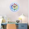 Punch-free Learning Clock Modern Electronic Color Clock Wall Decor Wall Clock  Desktop