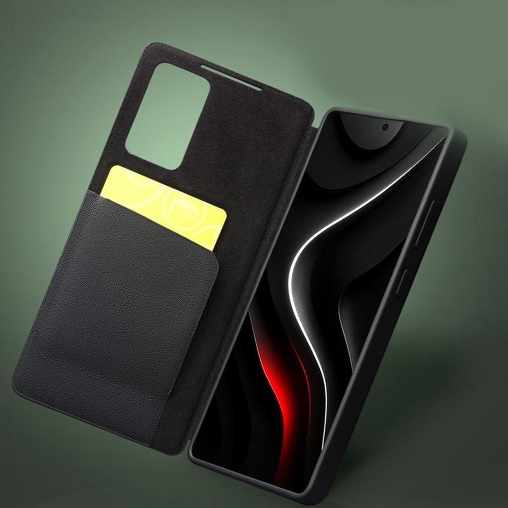 Qialino Leather Case for Samsung Galaxy S26 Ultra, View Window, Black