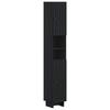 3 Piece Bathroom Cabinet System EDE Black Engineered Wood