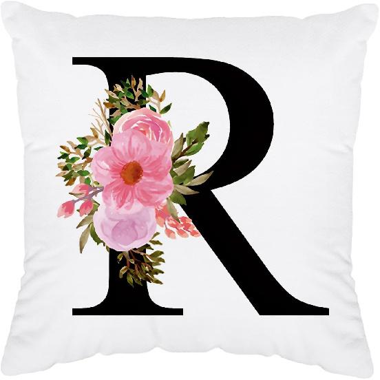 Initial Pillow Covers 18x18 - Monogram L Pillow Cover, Initial Letter Throw Pillow Cover, Monogram Pillow Case L, Monogrammed Gifts for Women, L