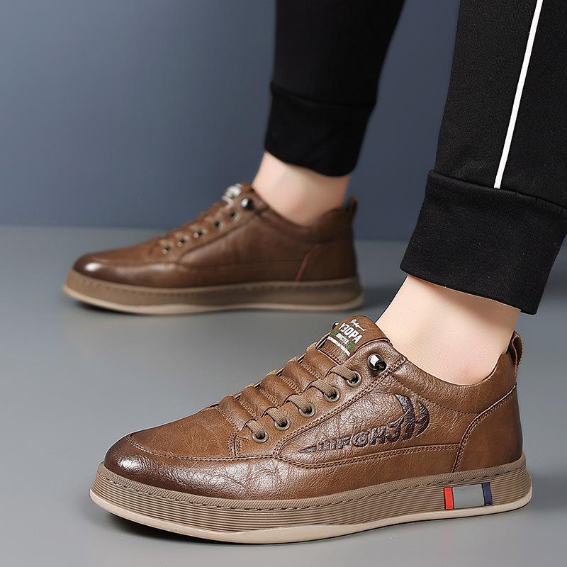 Trendy Men's Casual Shoes Simple Men's Retro Leather Shoes Elegant Formal Commuter Work Shoes Free Delivery Loafers