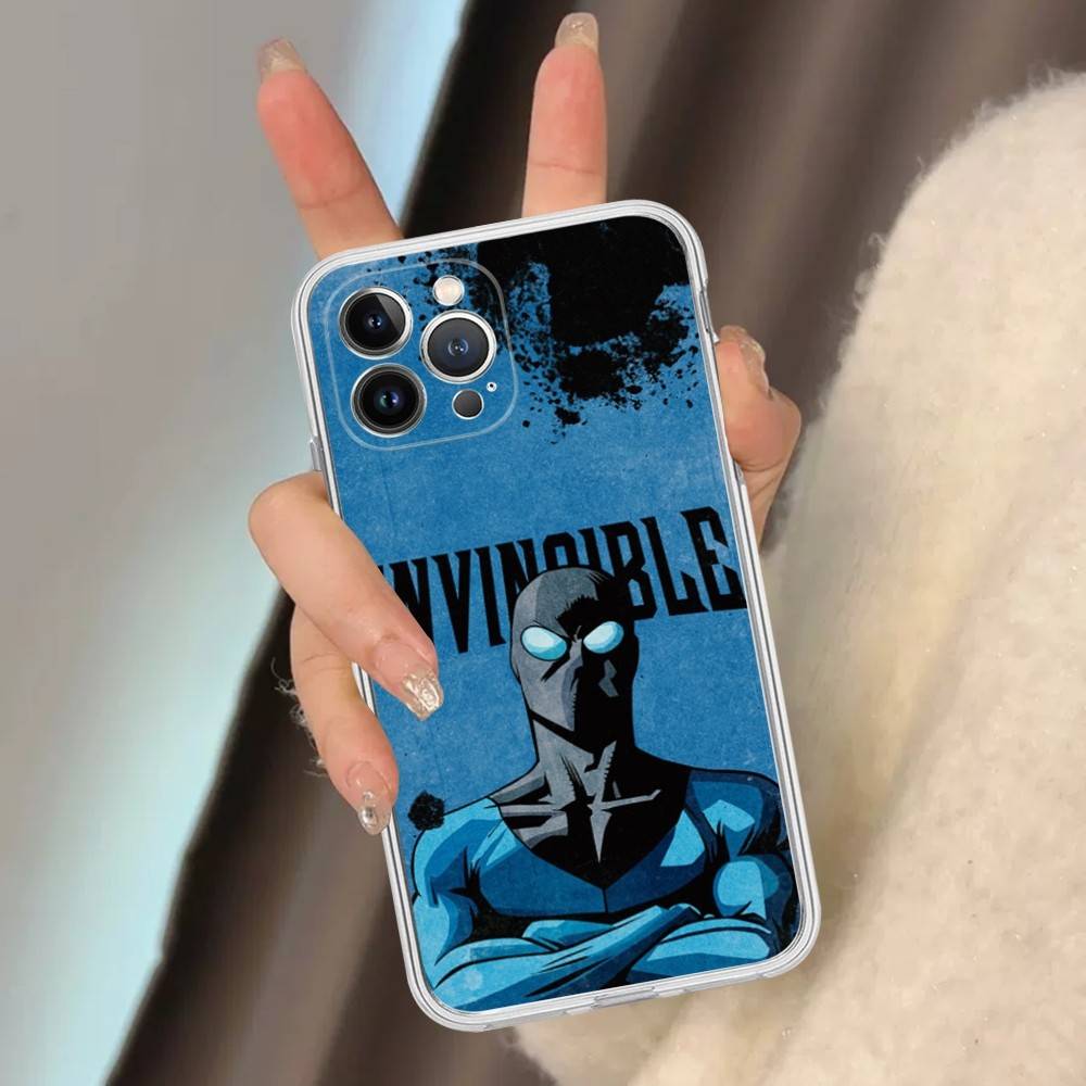Супергерой Неуязвимый Аниме Для IPhone 17 16 15 14 13 12 Mini 11 Pro Max Прозрачный Чехол