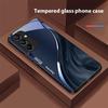 Чехол для телефона из черного закаленного стекла с рисунком «Водный поток» для Samsung Galaxy A15 5G 54 4G 51 50 24 35 90 71 12 51 53 52S 80 22 34