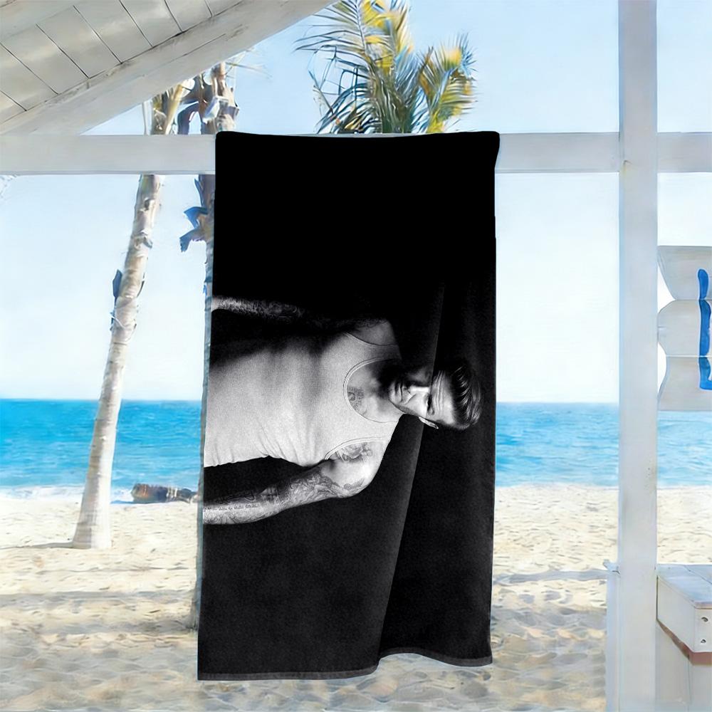 David Beckham Psg Player Beach Towel Soft Durable Quick-Dry Comfortable Lightweight Perfect for Traveling Yoga Camping and Swimming
