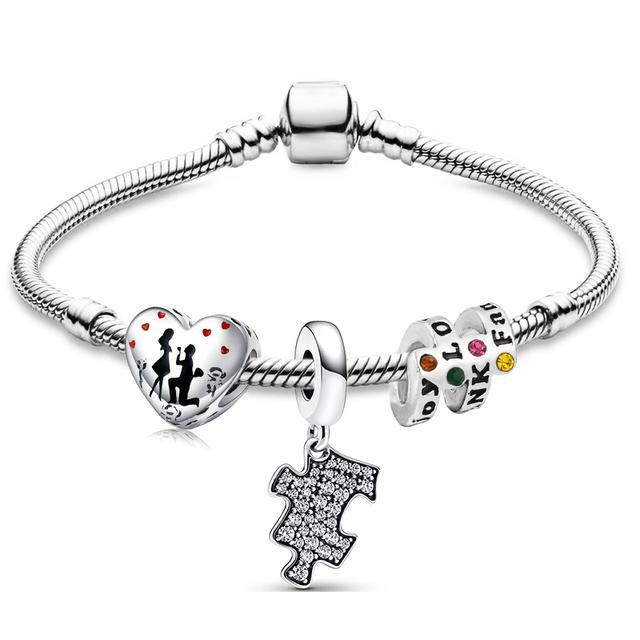 41 стиль, высокое качество, кристаллы и эмаль, эмаль, подвеска из бисера, цепочка в виде змеи, подвески, браслеты для женщин, ювелирные изделия