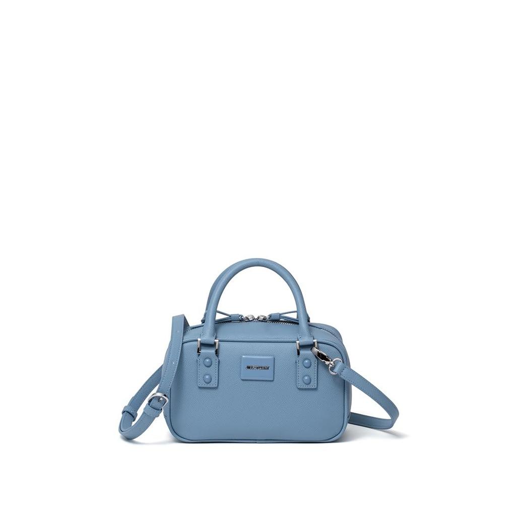 JILL STUART 2-в-1 Мини-сумка Melty, Элегантная текстура кожи Caviar Shibo, Сине-зеленый