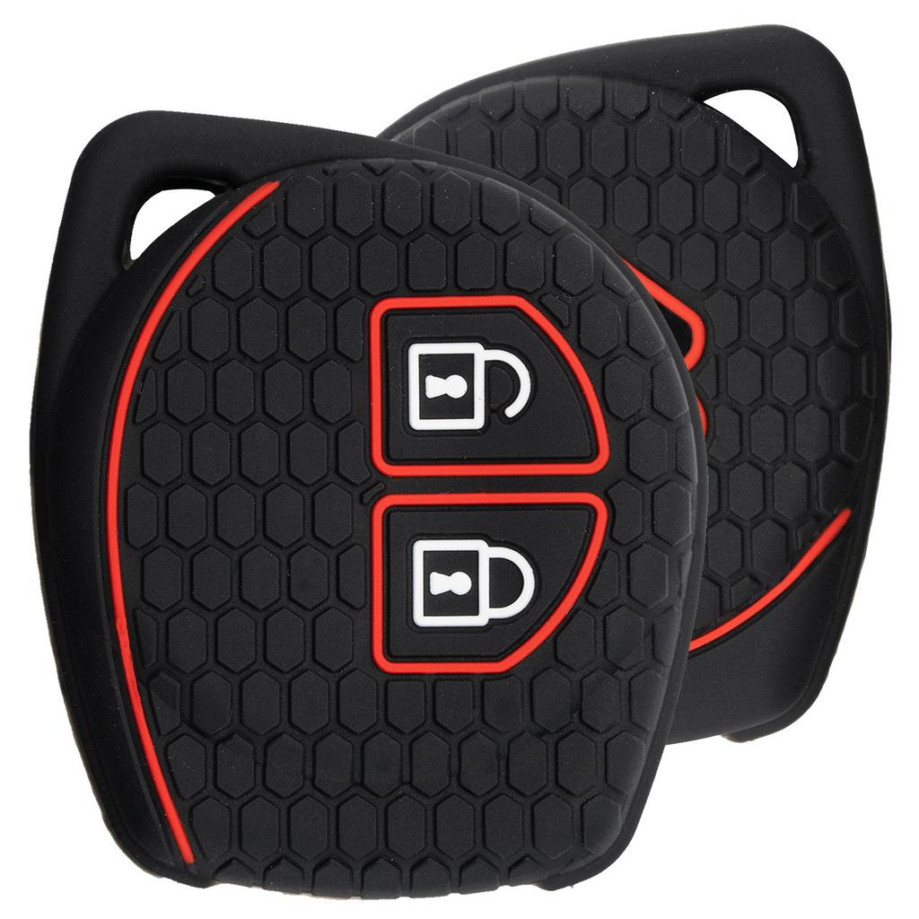 Чехол для автомобильного дистанционного ключа для Suzuki Swift Liana Aerio Jimny Samurai Amagatarai Grand Vitara Engines, только 2 кнопки, силиконовый чехол для ключей