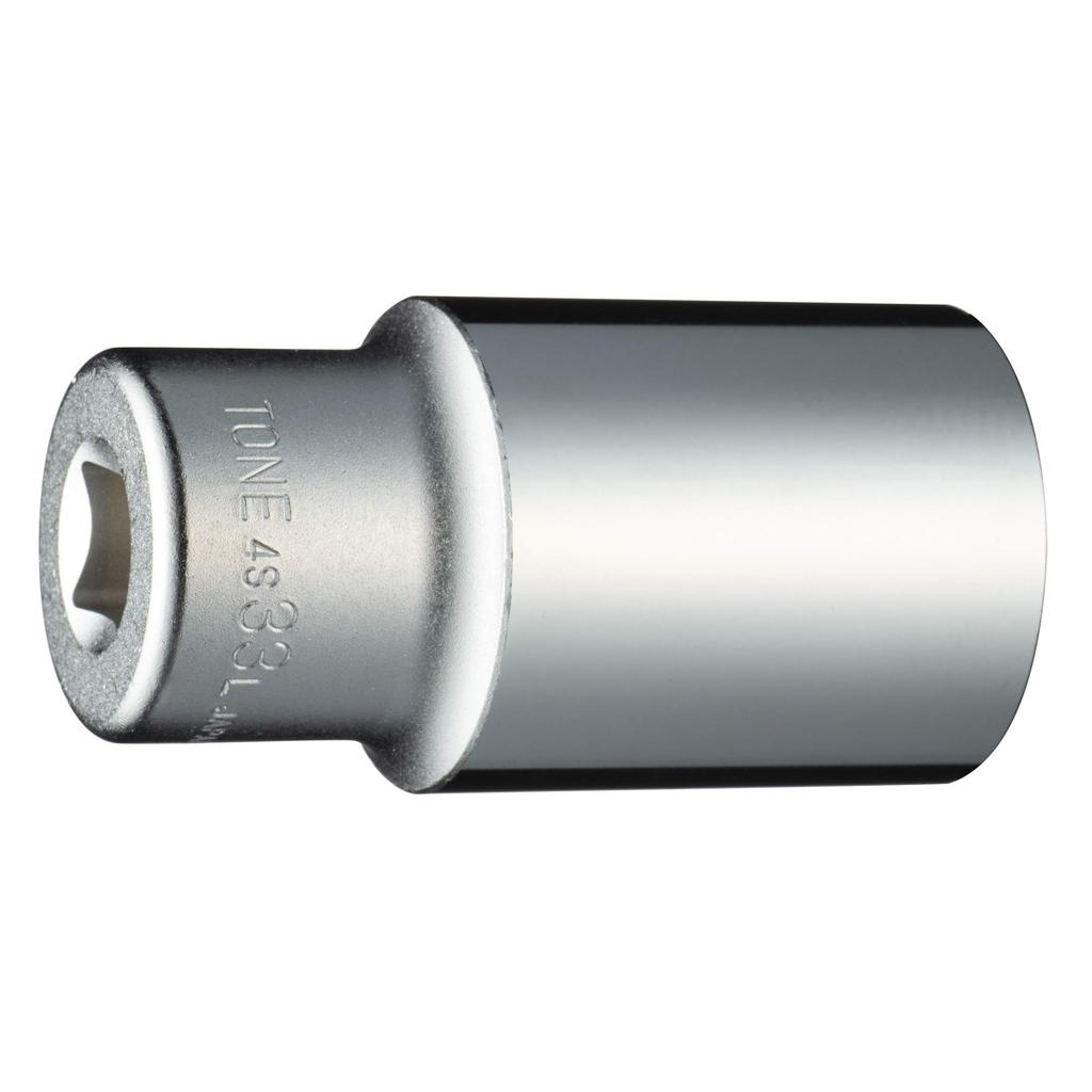 TONE Deep Socket Drive Angle Width Across Flats 33mm (Hexagonal) 4S-33L 12.7mm (1/2")