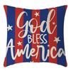 Наволочка на подушку День Независимости Принт флага Домашняя Гостиная Прикроватное украшение Подушка Подушка Наволочка