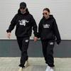 Lover Tracksuit Hoodie Print QUEEN KING Couple Sweatshirt Plus Size Hoodie Clothes Hoodie Ladies Two Piece