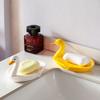 Cartoon Animal Duck Ceramic Soap Dish Cute Drain Storage Rack Portable Soap Holder  Hand Wash Table