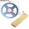 Motorcycle T8F Chain 136 Links and 38/44/54/74T Teeth Sprocket For 47cc 49cc Mini Moto Scooter ATV Quad 2 Stroke Engine Parts