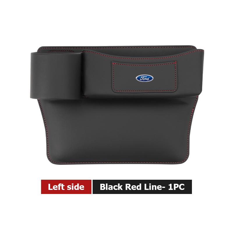 Leather Car Seat Gap Water Cup Holder Box Storage Bag For Ford Escape Ecosport Fusion Explorer Expedition Taurus