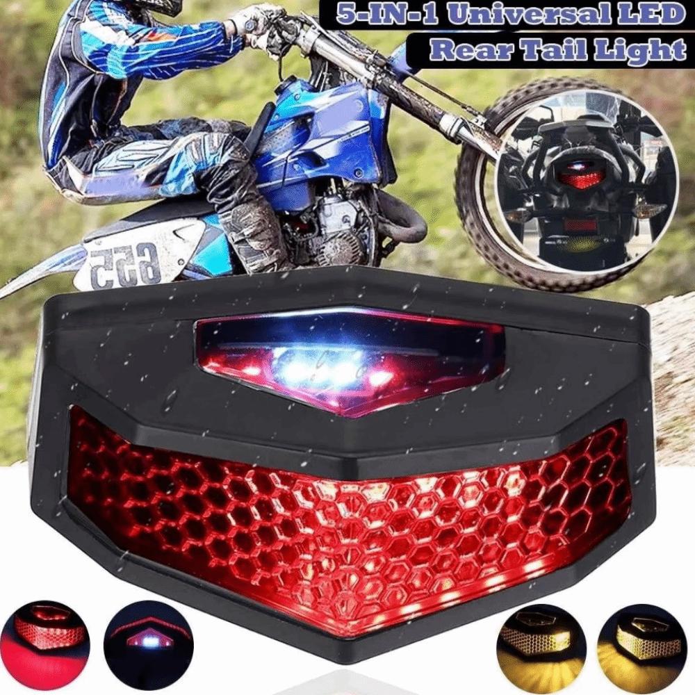 Waterproof Motorcycle LED Taillights 12V Rear Brake Stop Tail Lamp LED Rear Tail Light  Dirt Bike