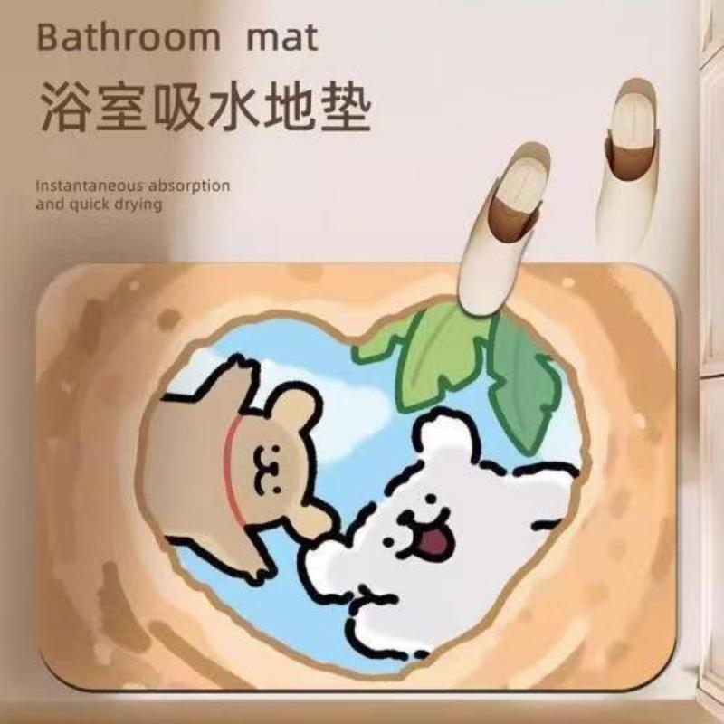 Коврик Diatom Mud Mat Line для собак, для ванной комнаты, для дома, впитывающий, быстросохнущий, коврик для двери, туалет, грязный, легко ухаживать за ковриком для ног