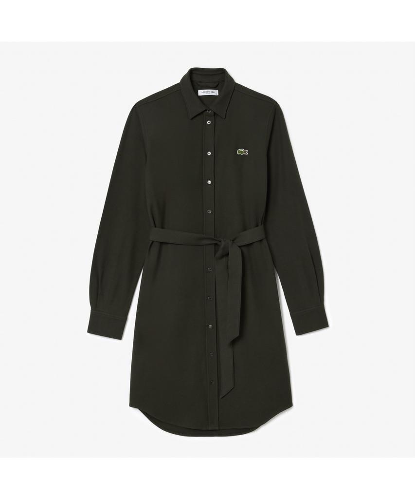 LACOSTE Женское пике-платье-рубашка с поясом Ef3263-54N L7A