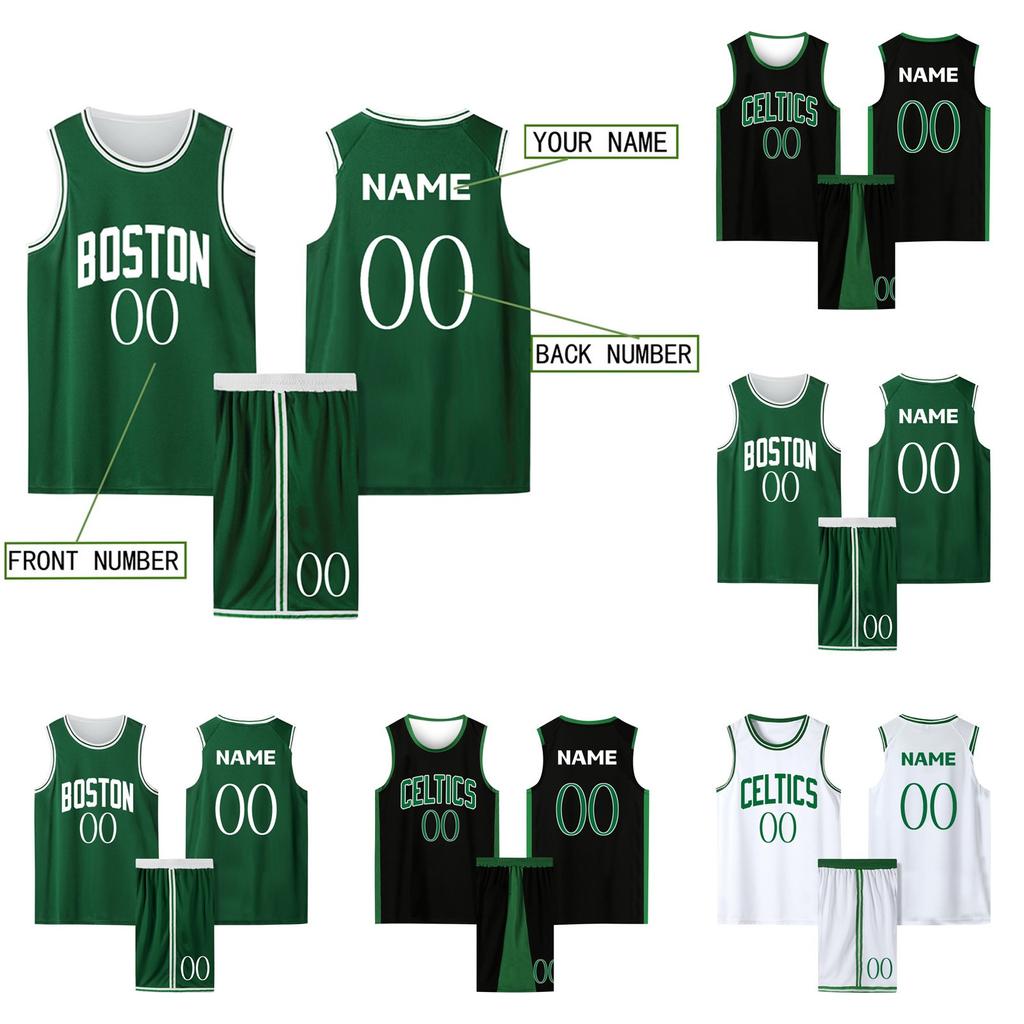 Basketball Name/NumberCustom Clothes Kids Basketball Suit Classic Tops + Pants Basketball Jerseys Suit Set