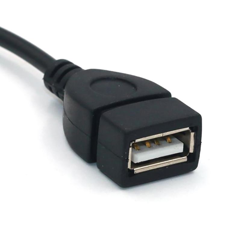 Автомобильный MP3-плеер конвертер 3,5 мм штекер Aux аудио разъем в USB 2.0 гнездо конвертер кабель шнур адаптер