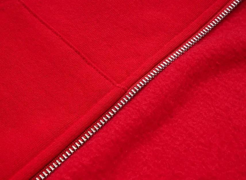 Supreme Devil S Logo Zip Up Hooded Sweatshirt "Red"