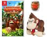Donkey Kong Returns HD Switch Мягкая игрушка Donkey Kong Оригинальный дизайн значка включен - + [Бонус]
