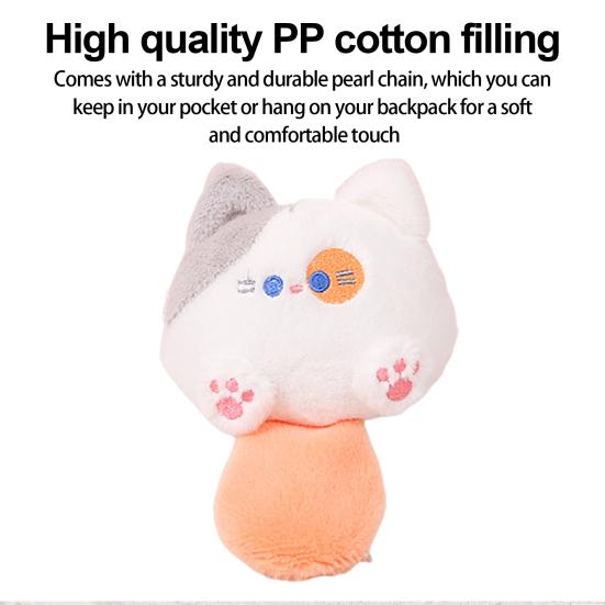 Кошка, плюшевая кукла, брелок, подвеска, милый толстый встроенный пищалка, аниме, котенок, плюшевые мягкие набивные игрушки