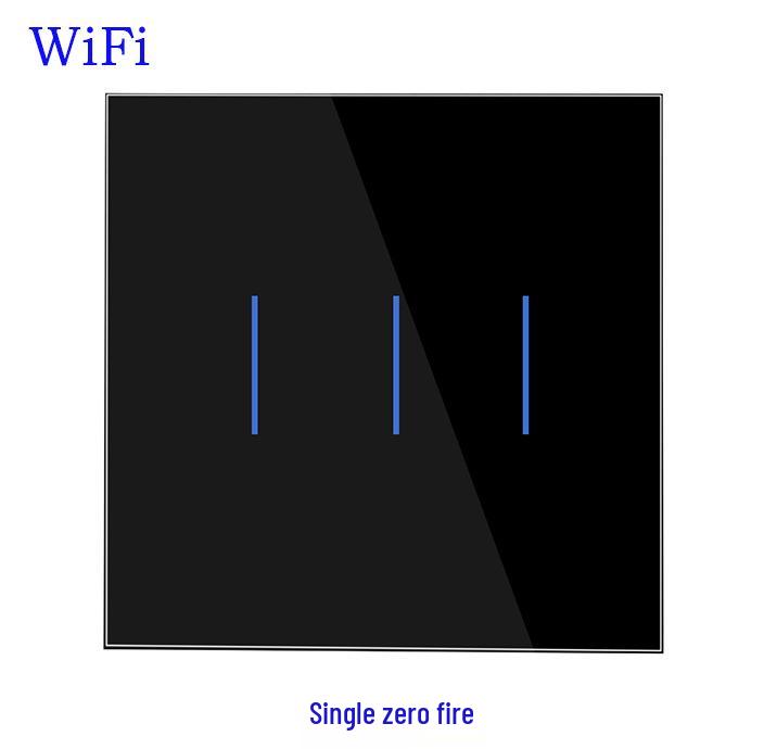 Умный настенный переключатель WiFi для ЕС с голосовым управлением Alexa и Google, сенсорное и двойное управление