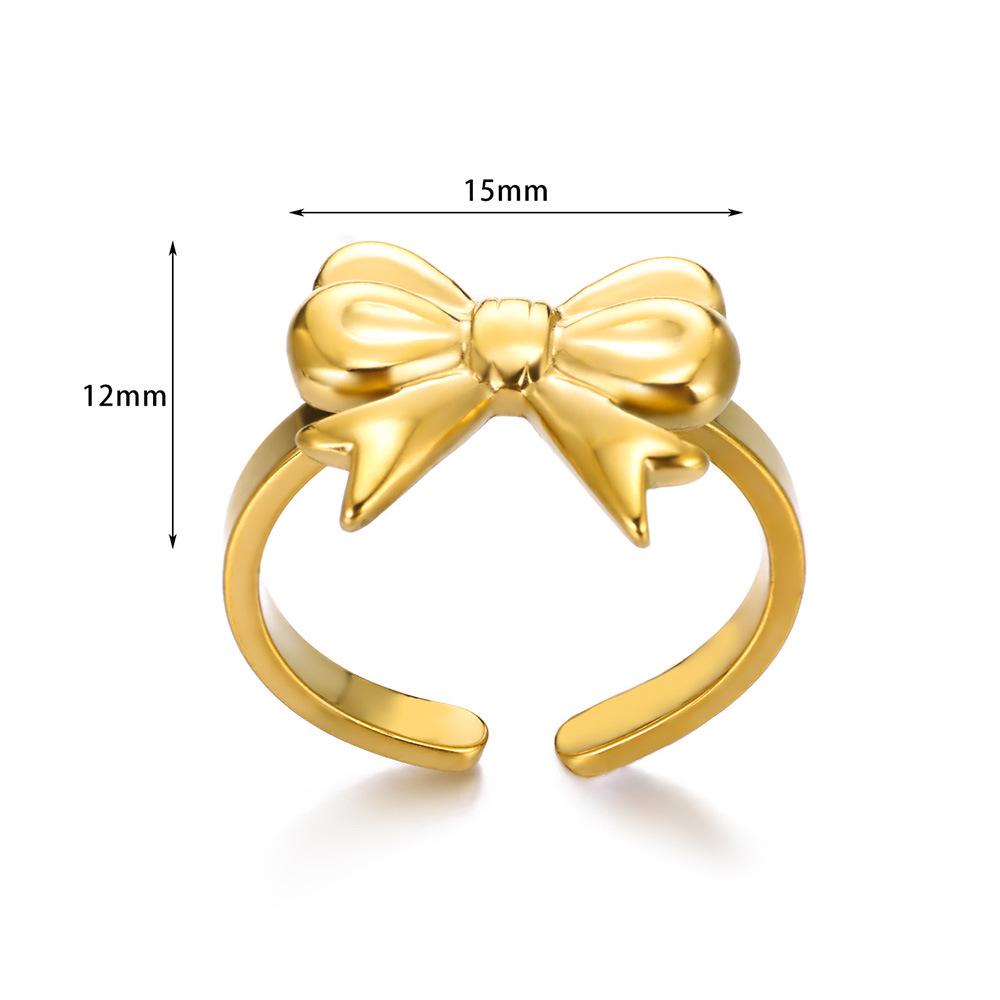 Elegant Women's Open Bow Ring: Niche Design, Versatile & Stylish