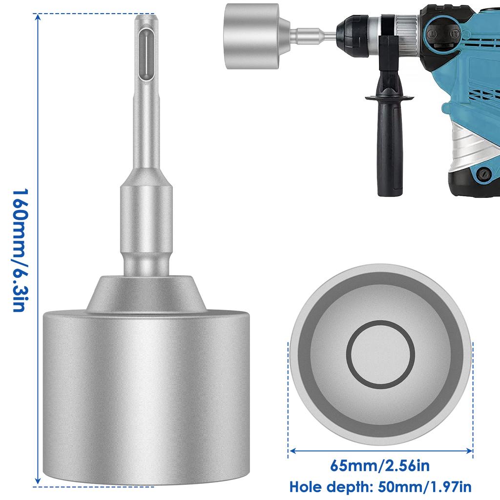 SDS Plus Ground Rod Driver Durable Earth Stake Grounding Rod Hardened Steel Drill Bit Driver Rotary Hammer Drill Power Tools New