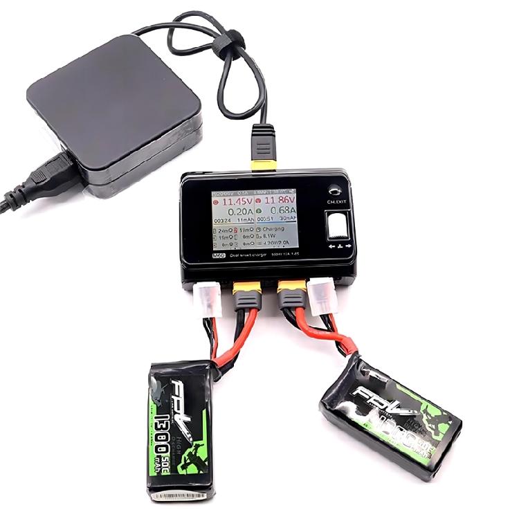 M6D 500 Вт 15 А Для 1-6S Lipo Аккумулятора Двухканальные МИНИ Умные Зарядные Устройства Разрядники