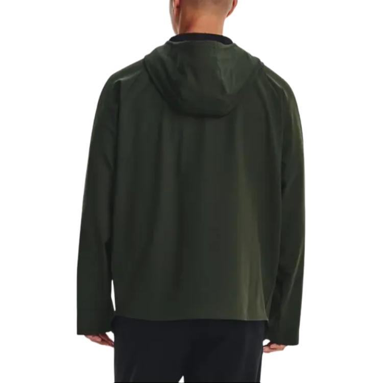 Under Armour Однотонная спортивная куртка с капюшоном на молнии, мужские куртки, зеленая 1376967-310