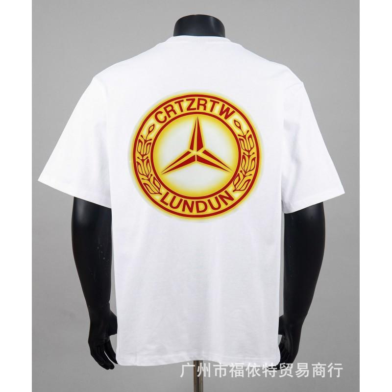Corteiz Alcatraz Vintage Print T-Shirt Men Women Streetwear Loose Fit Short Sleeve Tee