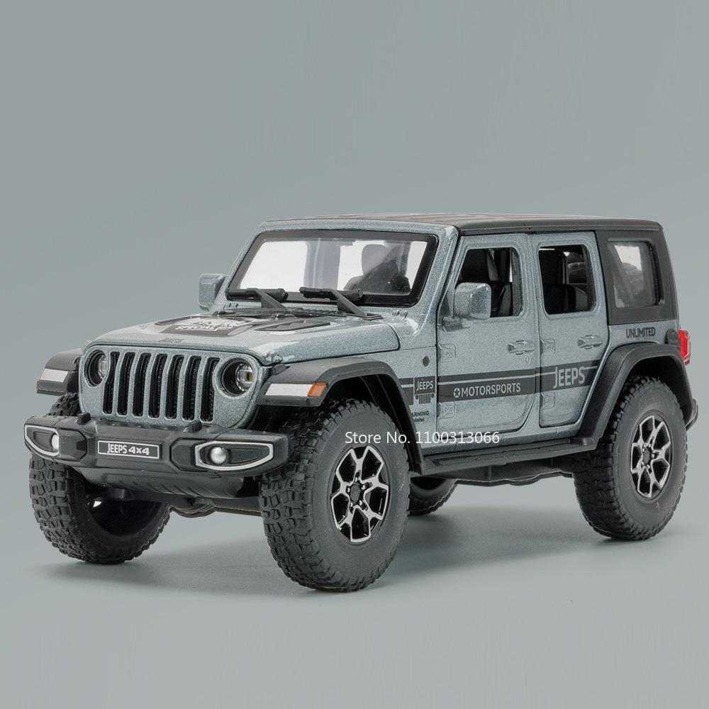 1:32 Сплав Wrangler 4x4 G63 Игрушки Машинки Модели Открывающиеся двери Внедорожник со светом и звуком Внедорожники для парня Подарки на фестиваль