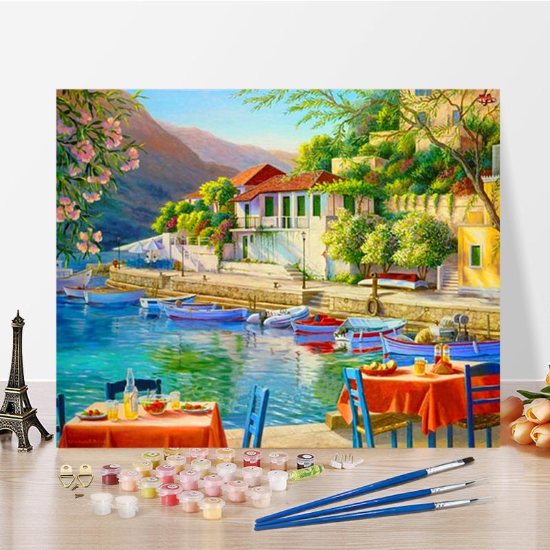 Искусство DIY Картина по номерам Цифровая живопись маслом Хобби Картина маслом Алмазная картина Картина по номерам Домашний декор