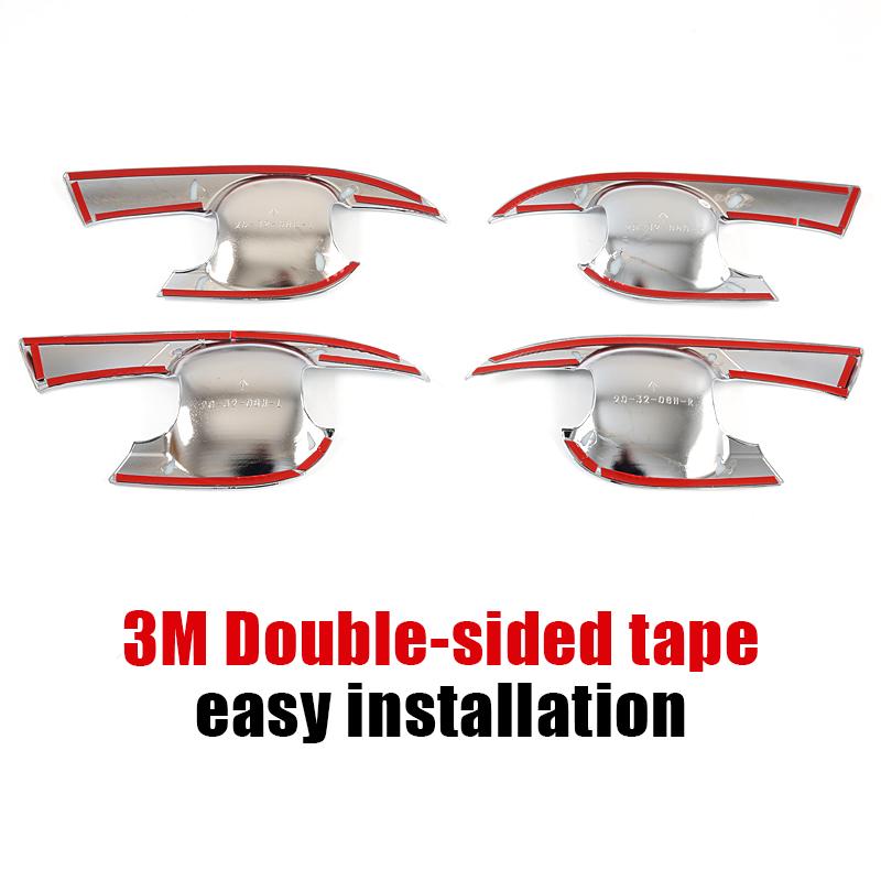 Для Toyota Corolla Cross XG10 2021 2022 2023 2024 Гибридная ABS карбоновая дверная ручка автомобиля Чаша Защитная накладка Наклейки на чехол