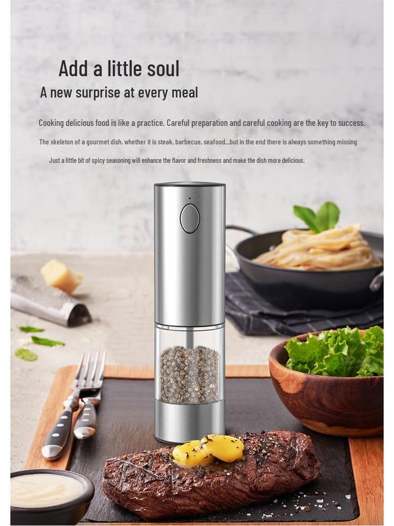 Электрическая мельница для перца KYMQ-32A-H52 для домашней кухни - Бутылка для помола морской соли и черного перца