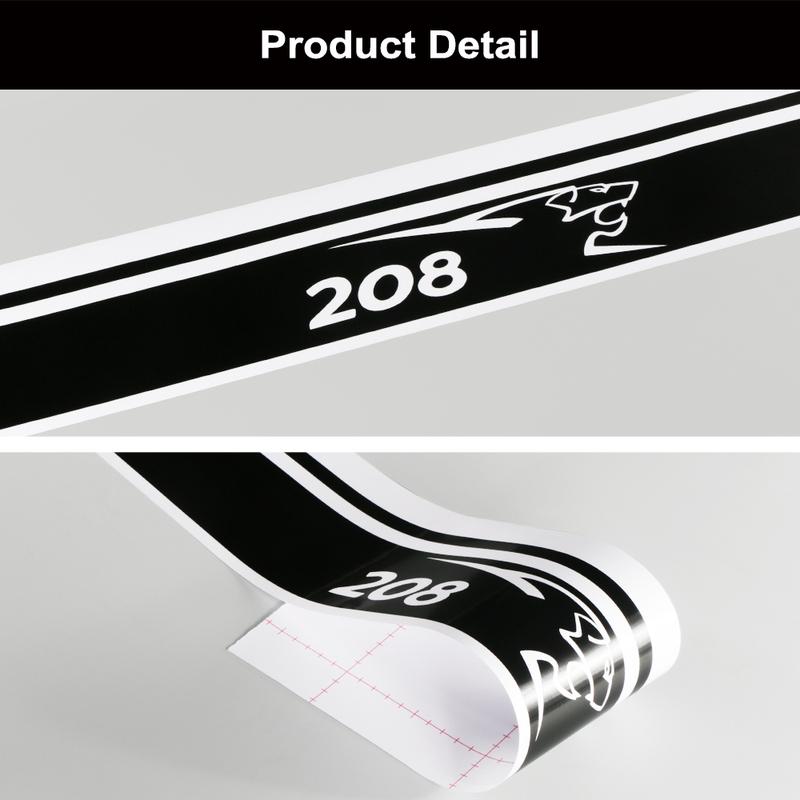 Car Door Stickers For Peugeot 308 208 206 207 307 407 408 cc 508 2008 5008 RCZ Sport Racing Tuning Accessories Vinyl Film Decals